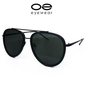O2 Eyewear 66449 Premium Oversized Aviator(BK)